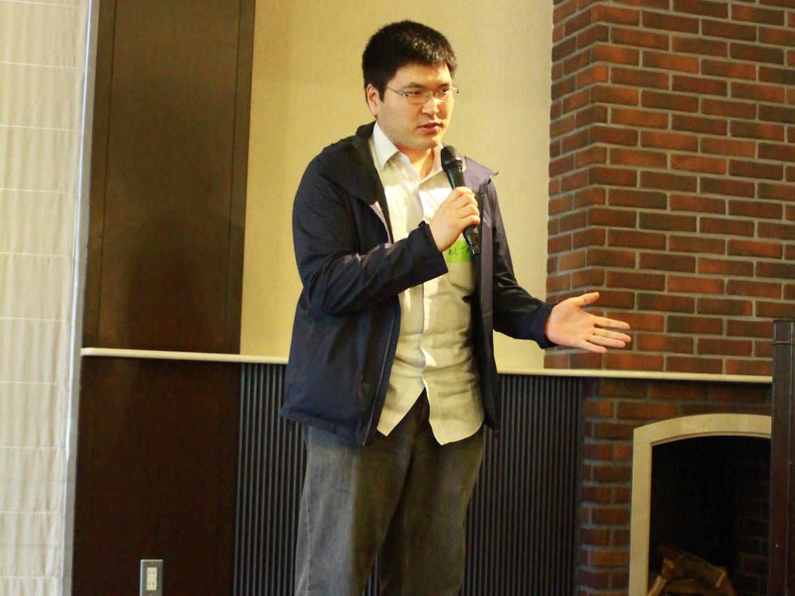 先輩社員からの一言。並々ならぬ貫禄があります。